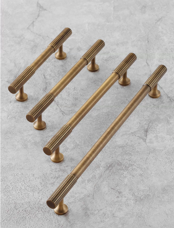 Hot sale solid wardrobe closet cupboard kitchen cabinet antique brass handle drawer knobs bronze pulls