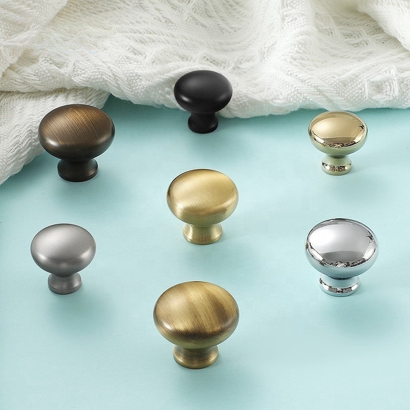 Hot sale brushed nickel silver coffee black gold antique brass handle kitchen cabinet drawer knobs pulls