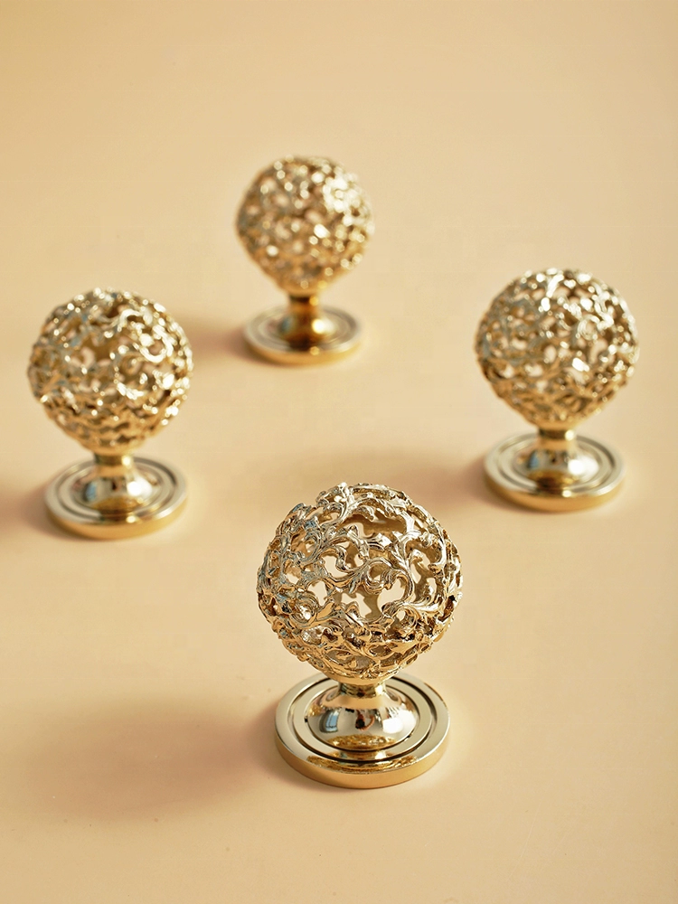 Hot sale vintage retro gold silver wardrobe cupboard dresser drawer cabinet handle and knobs