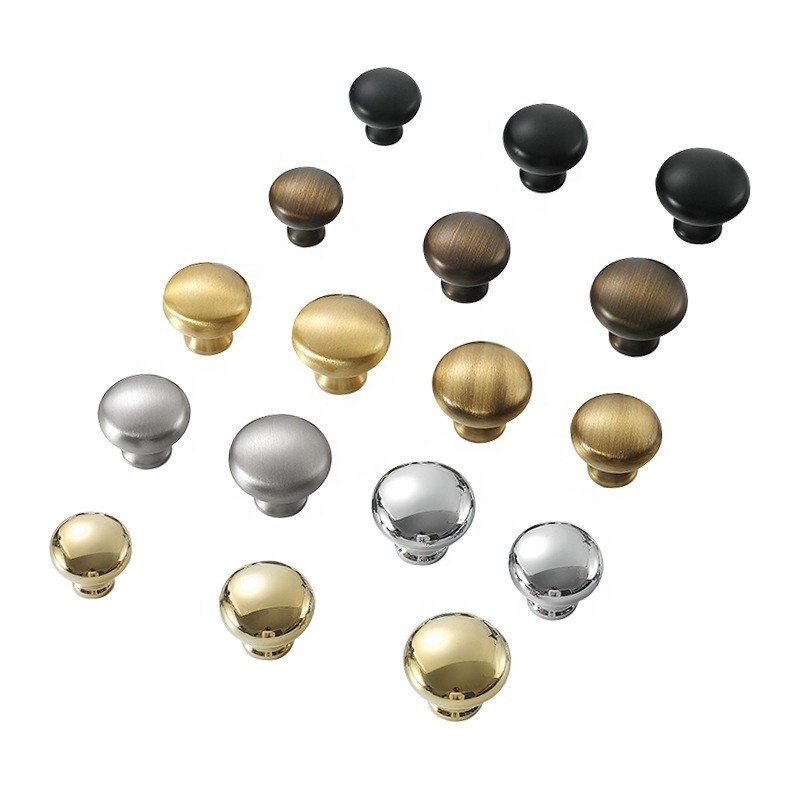 Hot sale brushed nickel silver coffee black gold antique brass handle kitchen cabinet drawer knobs pulls