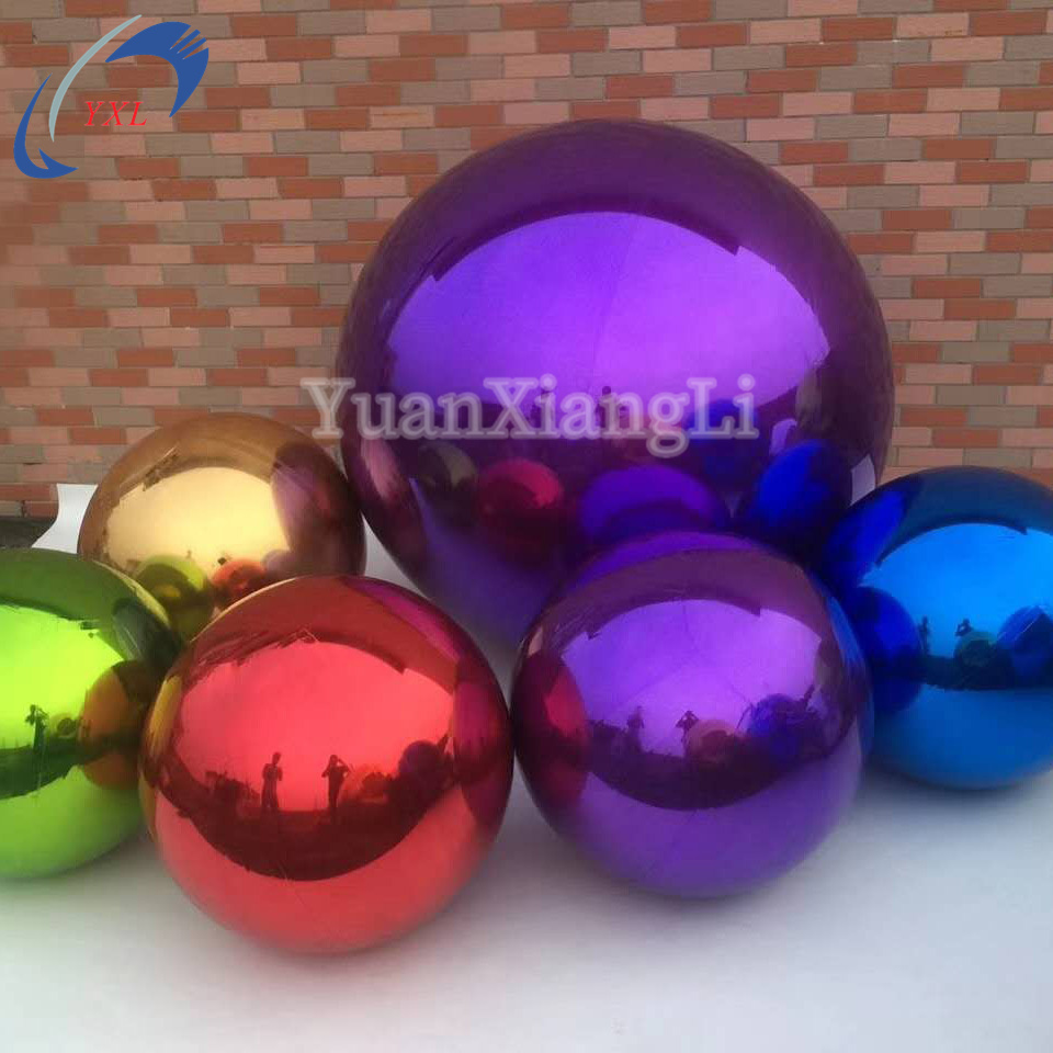 Wholesale Custom mirror ball inflatable Balloons Paintball Balloon Air Pump Ball Huge Color Ball