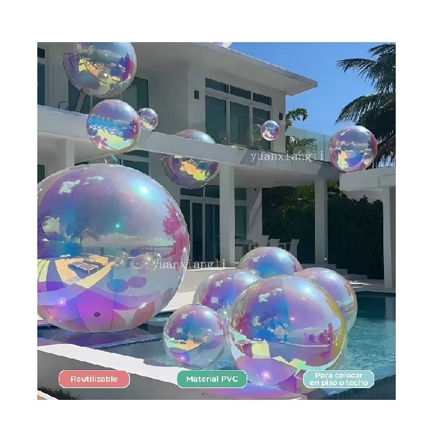 Large Inflatable Mirror Balls Ballon Wholesale Wedding Large-scale events Decor Shiny Reflective Inflatable Mirror Balloons