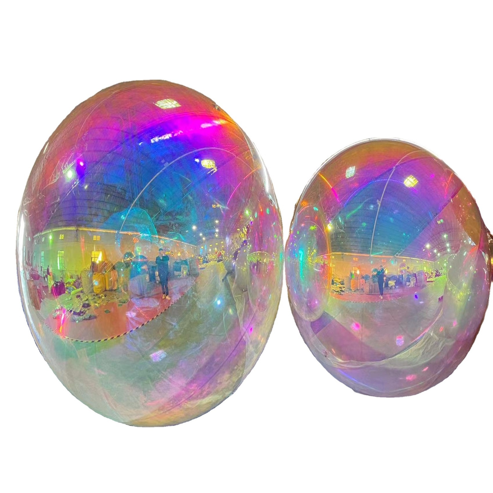 Hot sale inflatable big flash ball pvc reflective ball/inflatable Christmas mirror ball/illusion big balloon