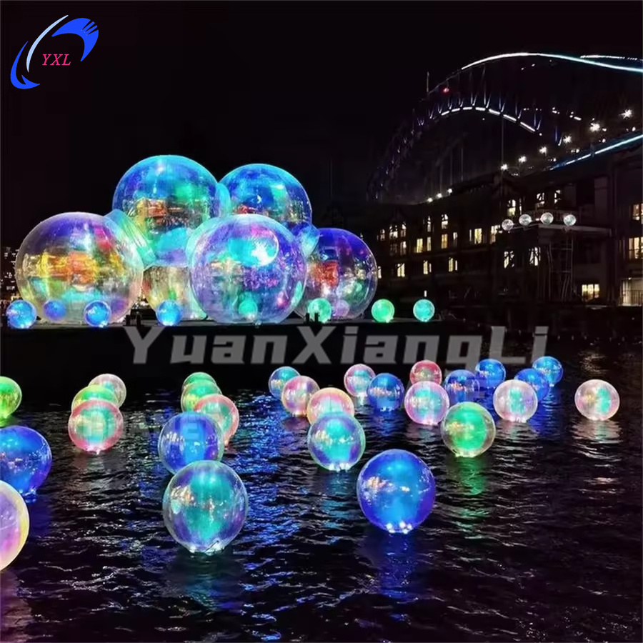 Hot Selling Giant PVC Inflatable Mirror Ball Silver Inflatable Mirror Balloon For Event Decoration