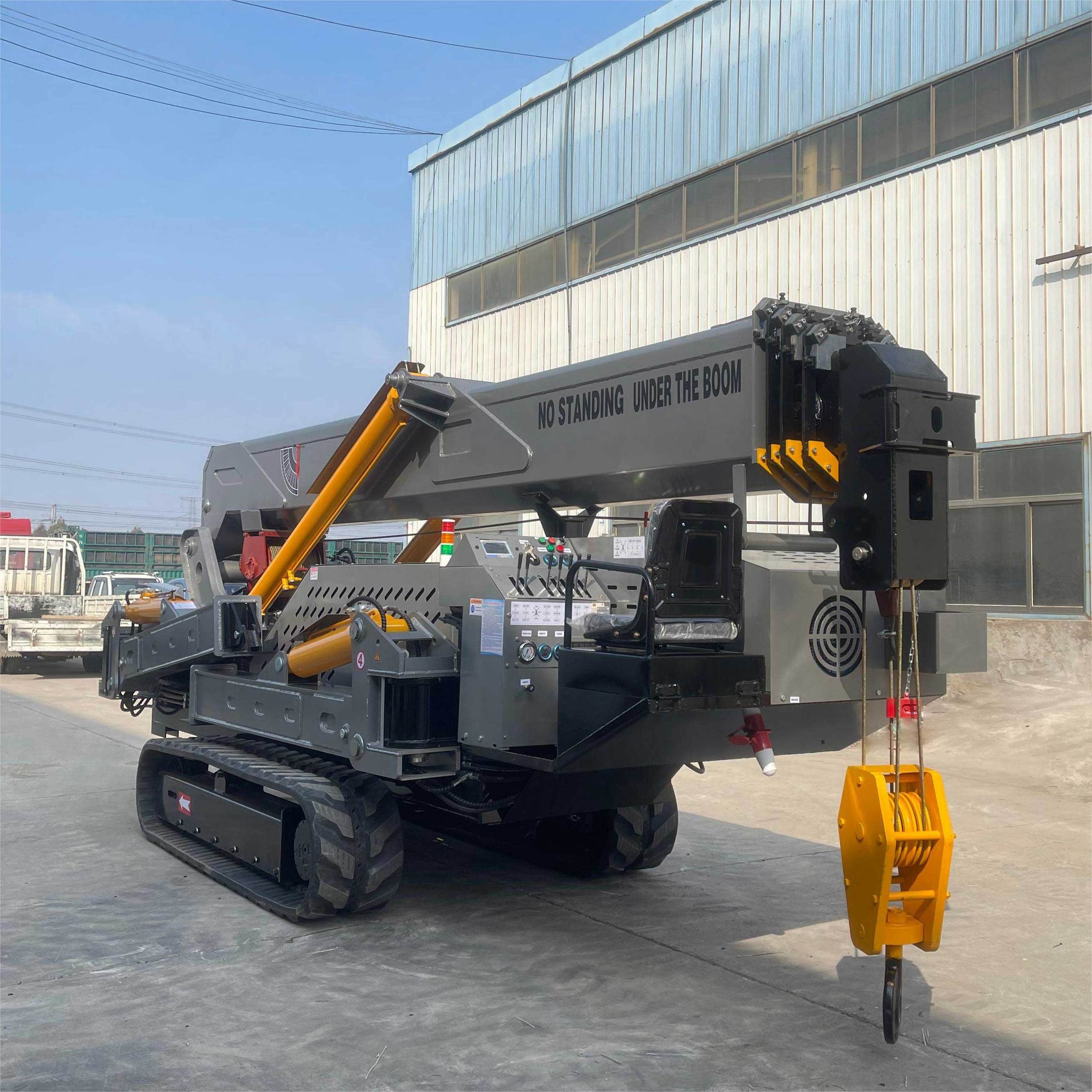 Electrical construction 12 ton spider crane 21 m boom electric movable small spider crane price