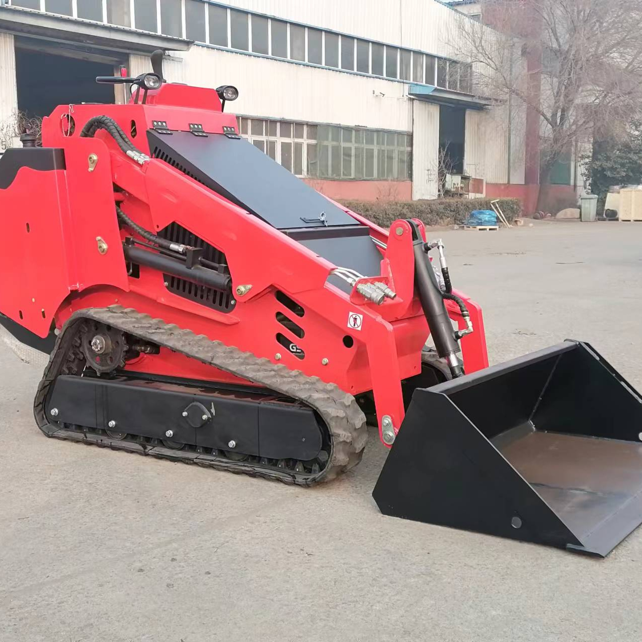 On Sale Tracked Hydraulic Skid Loader 25HP With Mulcher Attachments Compact Skid Steer Loader Mini Skid Steer