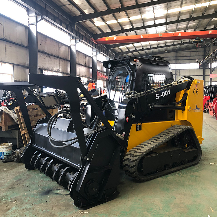 EPA Skid Steer 1050kg 1200kg Diesel Forestry Machinery Track Skid Steer Mini Skid Steer With Mulcher