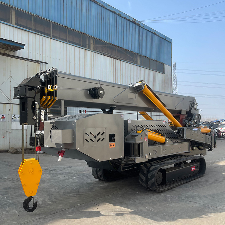 Electrical construction 12 ton spider crane 21 m boom electric movable small spider crane price