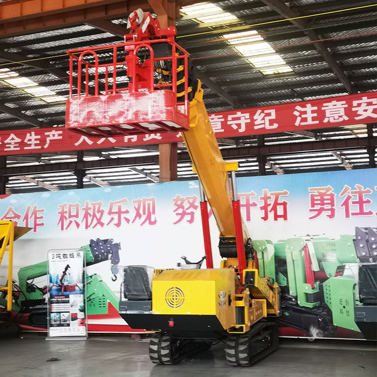 China 5 ton 8 ton telescopic spider crane mini crawler crane 16m 22m lifting cheapest price crane spider