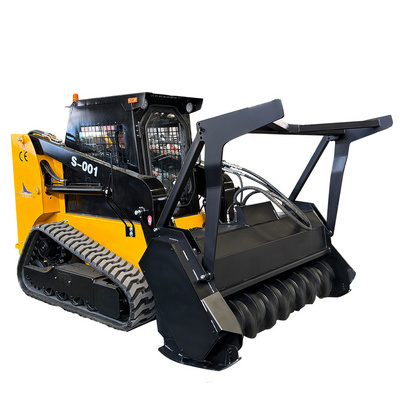 EPA Skid Steer 1050kg 1200kg Diesel Forestry Machinery Track Skid Steer Mini Skid Steer With Mulcher