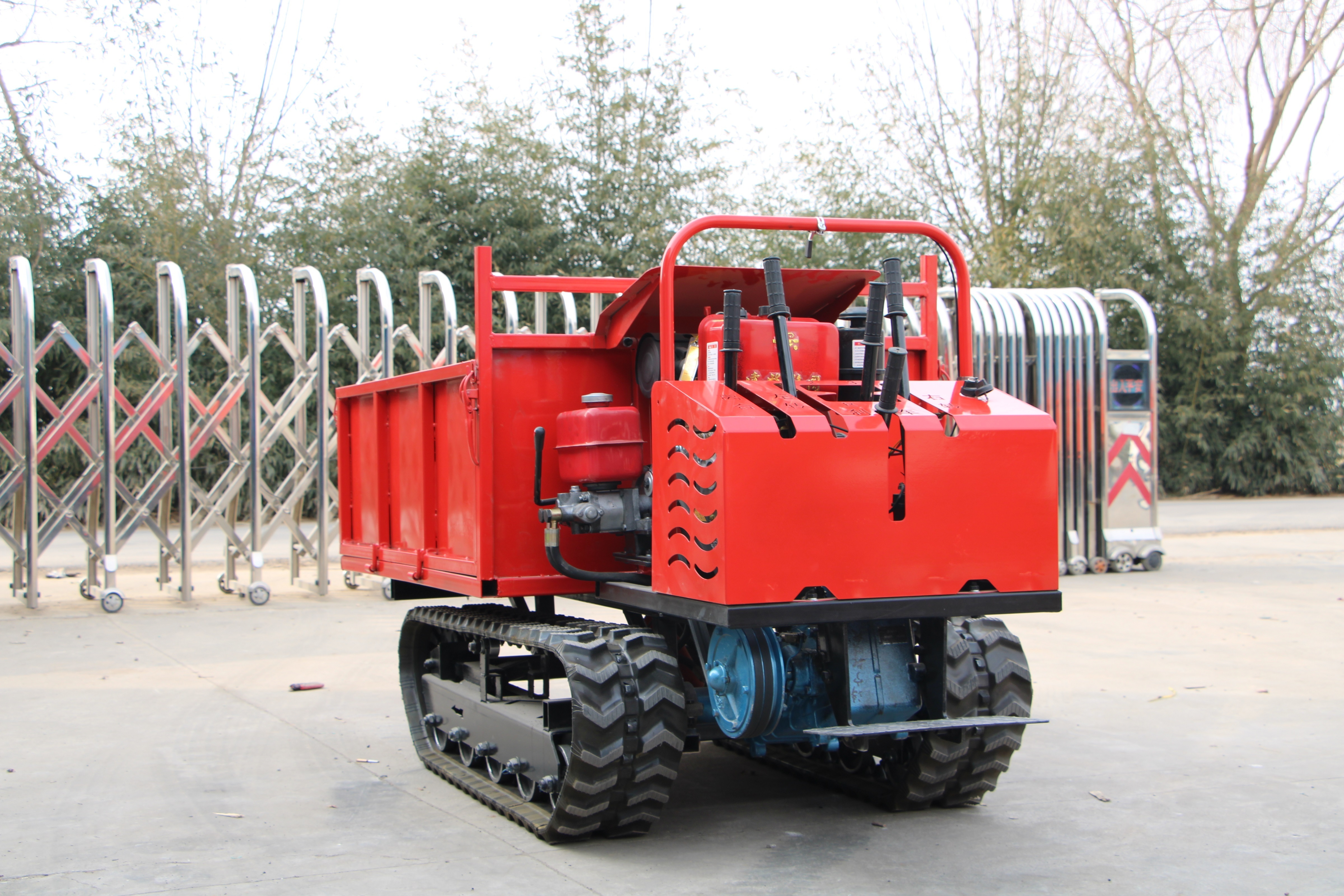 Free Shipping Mining Track Transport Vehicle 1500kg Small Crawler Dump Truck For Agriculture