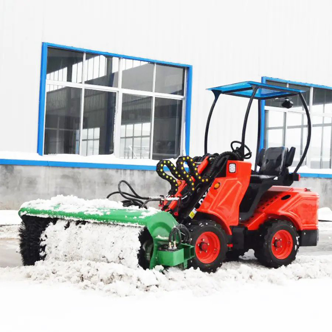 FREE SHIPPING diesel mini loader 500-1600kgs EPA stage V compact mini skid steer 4*4 front end loader with multi attachments