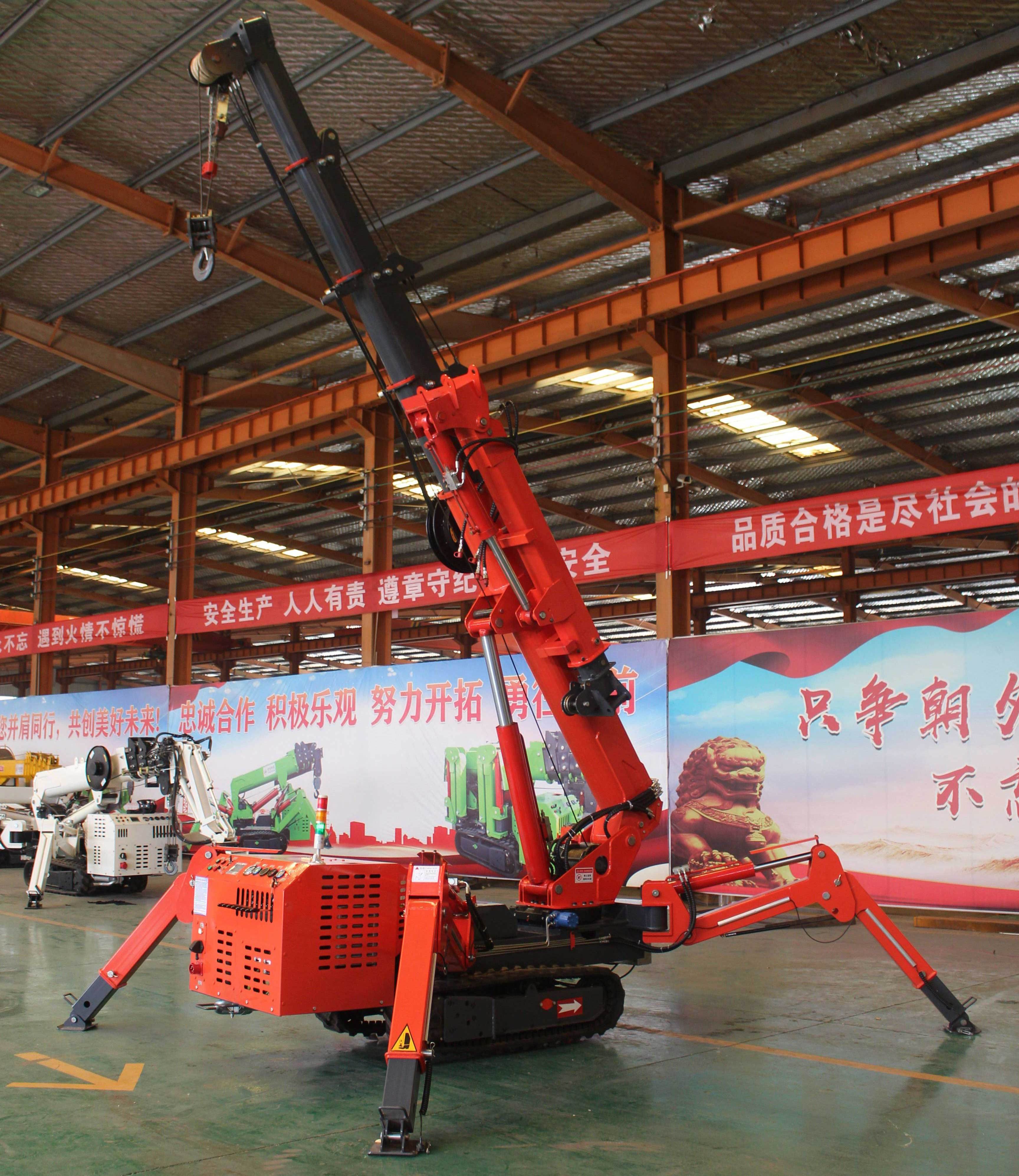 spider crawler crane 1 ton 3 ton 8 ton fly jib electric 1t knuckle boom spider crane with man basket