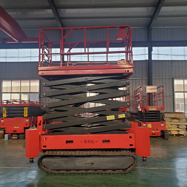 Track crawler self propelled Scissor lift Platform Electric Hydraulic Table Crawler Scissor Lift 8m 10m 12m