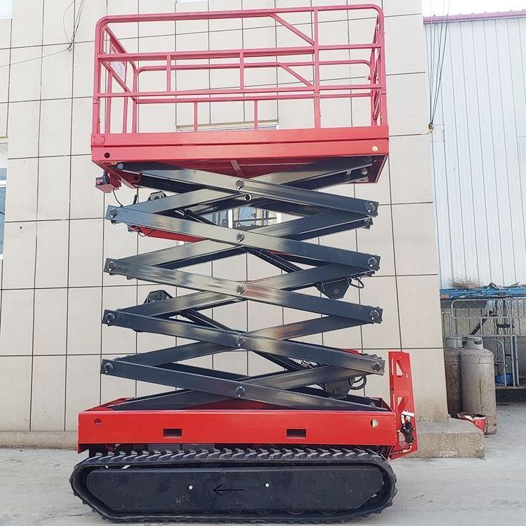 Track crawler self propelled Scissor lift Platform Electric Hydraulic Table Crawler Scissor Lift 8m 10m 12m