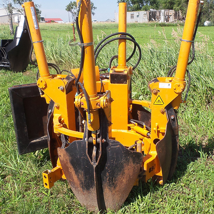 High efficiency skid steer loader with tree spade for transplanting trees low price garden machine