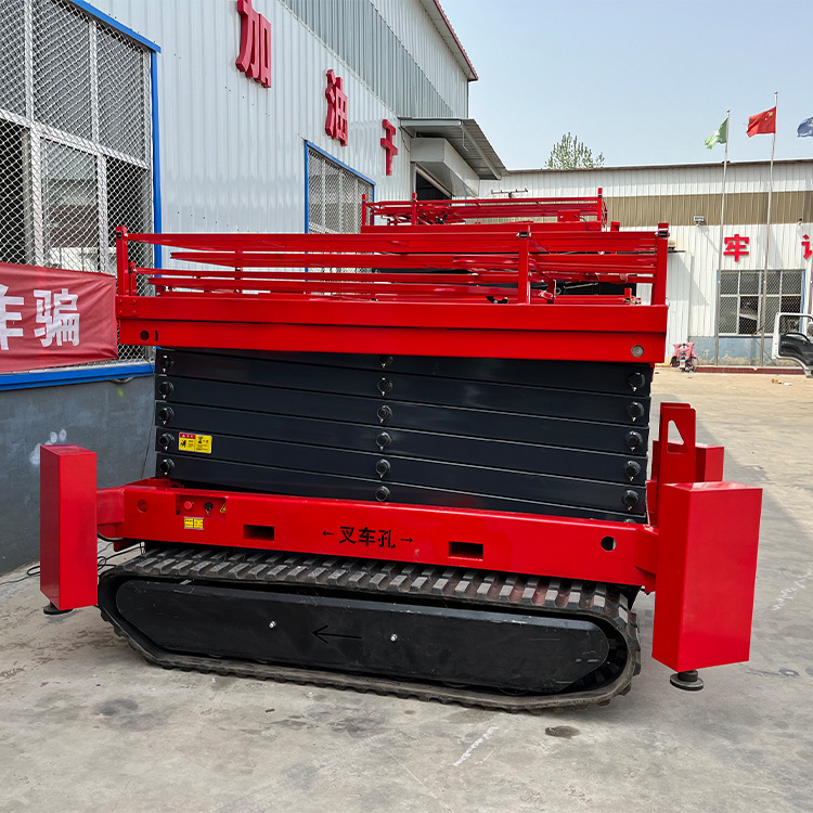 Track crawler self propelled Scissor lift Platform Electric Hydraulic Table Crawler Scissor Lift 8m 10m 12m