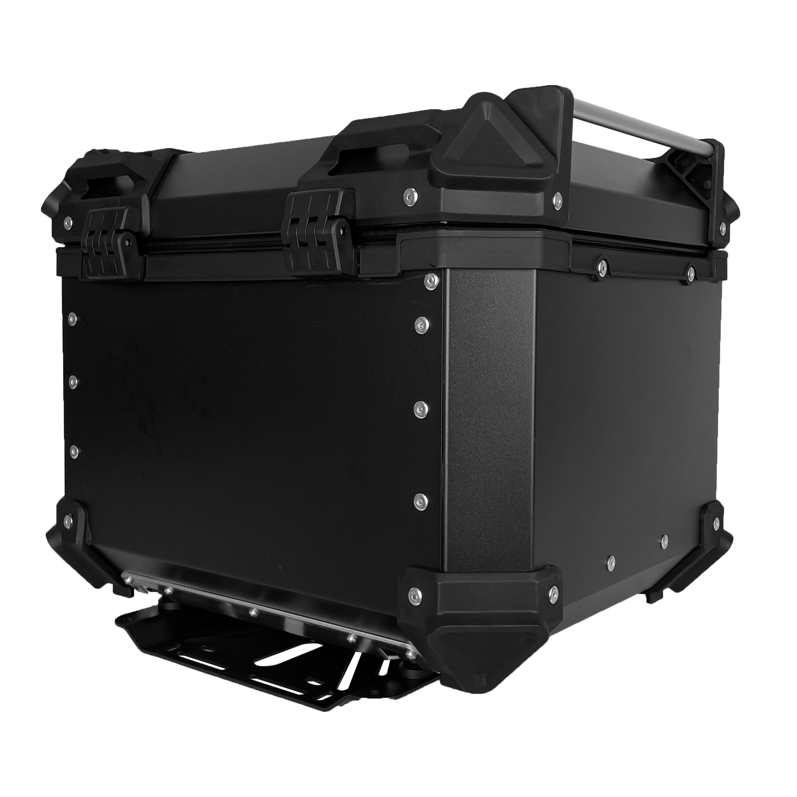 Top box for givi zontes tail scooter pannier expandable tool luggage top storage aluminum motorcycle box