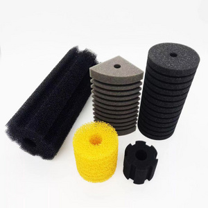 Reticulated Polyurethane Cylinder Foam in 15ppi 20ppi 30ppi 35ppi 40ppi 50ppi Open Cell Black Color Filter Sponge