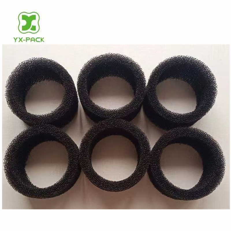 Reticulated Polyurethane Cylinder Foam in 15ppi 20ppi 30ppi 35ppi 40ppi 50ppi Open Cell Black Color Filter Sponge