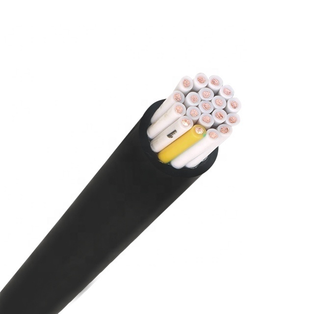 PVC Flexible Cable Signal Transmission Cable Best Price Copper Solid Insulated 100 Ft High Quality Wires 19 Cores 0.5mm Black