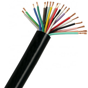 PVC Flexible Cable Signal Transmission Cable Best Price Copper Solid Insulated 100 Ft High Quality Wires 19 Cores 0.5mm Black