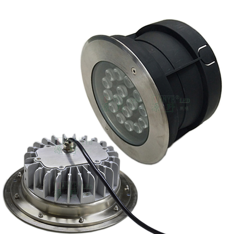 54w dmx512 ip68 waterproof underwater pool ground rgb rgbw led recessed light