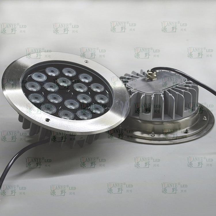 54w dmx512 ip68 waterproof underwater pool ground rgb rgbw led recessed light