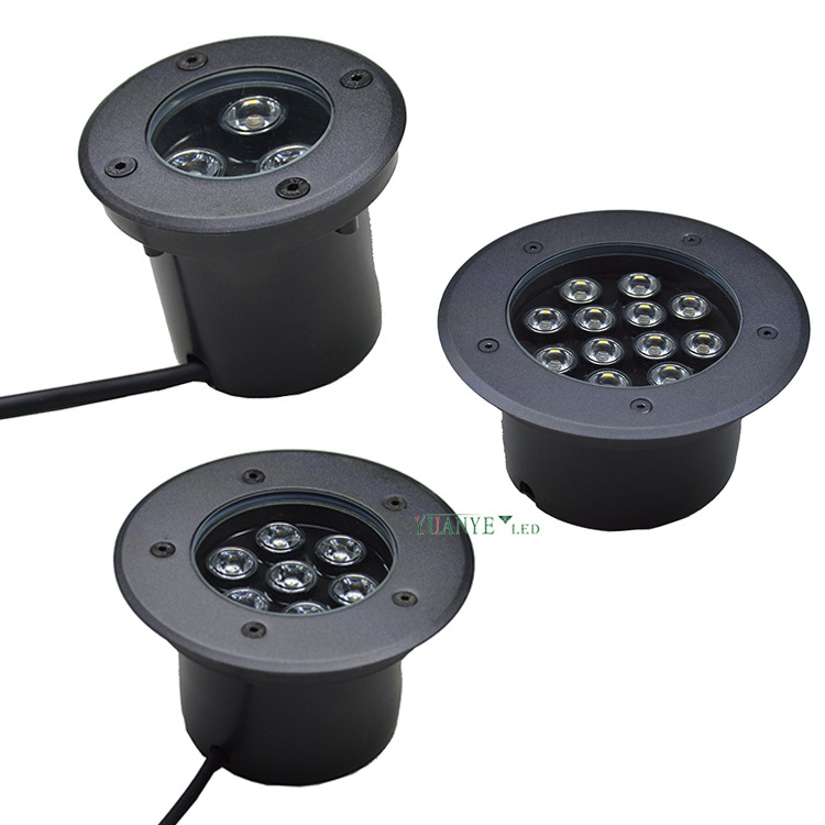 outdoor lighting ip67 waterproof inground recessed lights Dia100mm 3w led underground lights