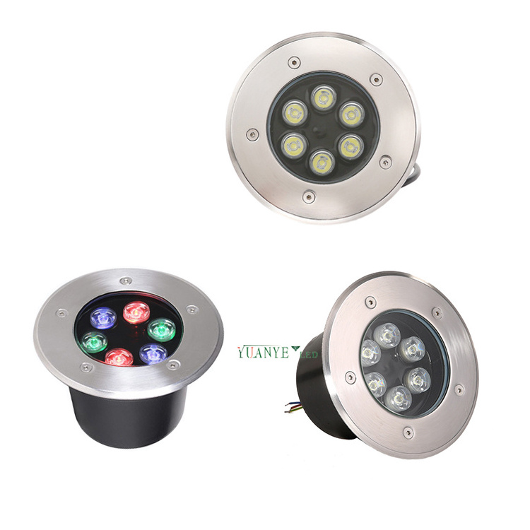 5w outdoor waterproof lighting ground recessed led underground lights with clear/frosted tempered glass