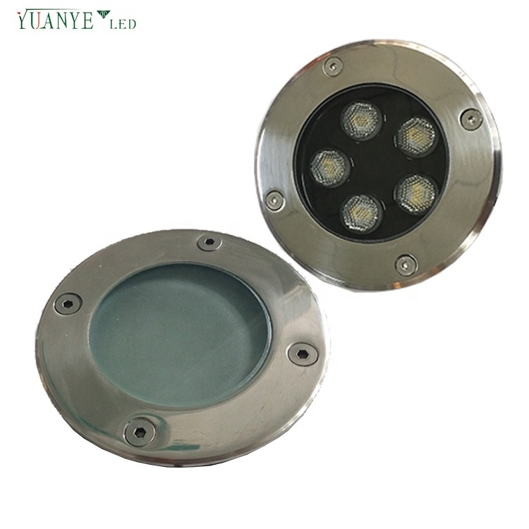 5w outdoor waterproof lighting ground recessed led underground lights with clear/frosted tempered glass