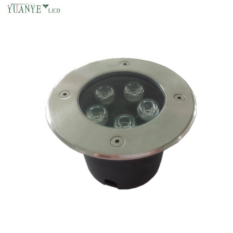 5w outdoor waterproof lighting ground recessed led underground lights with clear/frosted tempered glass