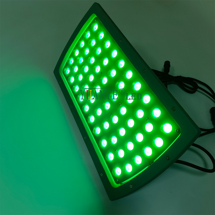 60w 150w 200w RGBW dmx512 RDM rectangle surface mounted led flood light