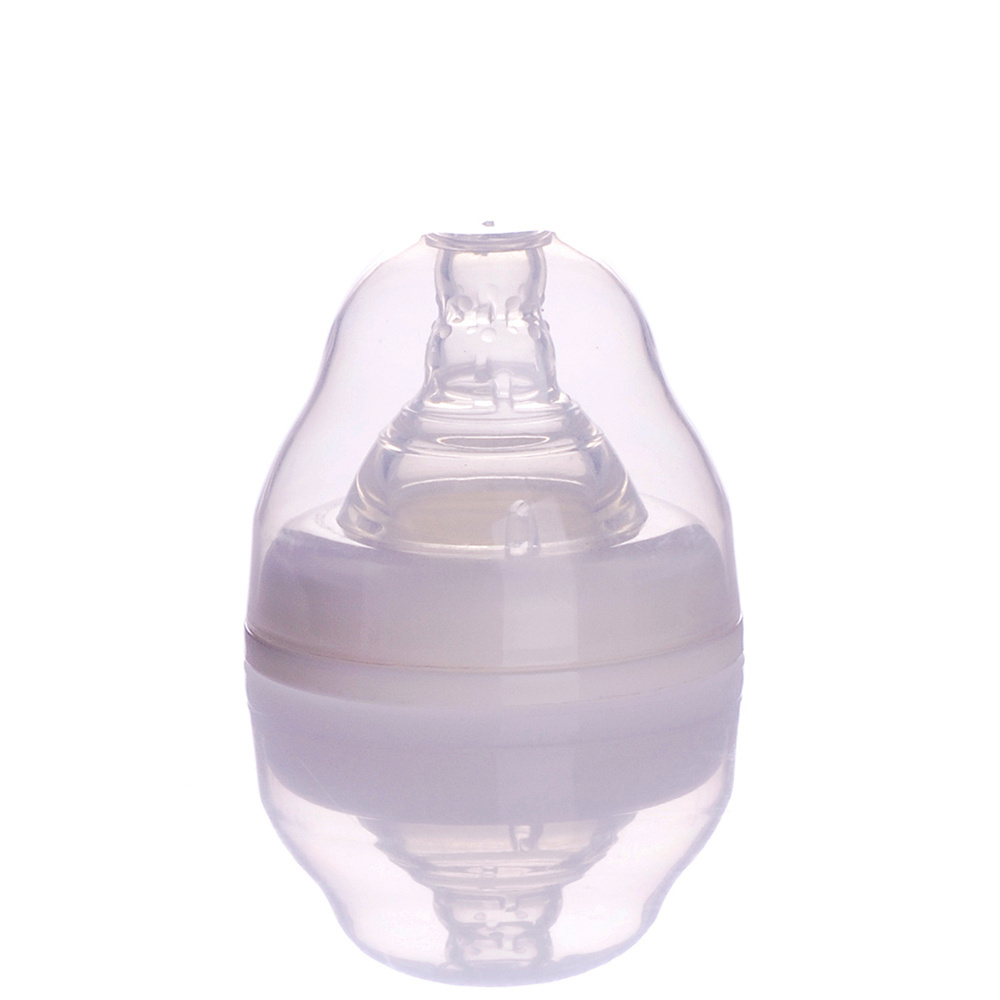 Manufacture High Quality 240ml/8oz Wide Neck Borosilicate Baby Glass Feeding Bottle With Silicone Nipple