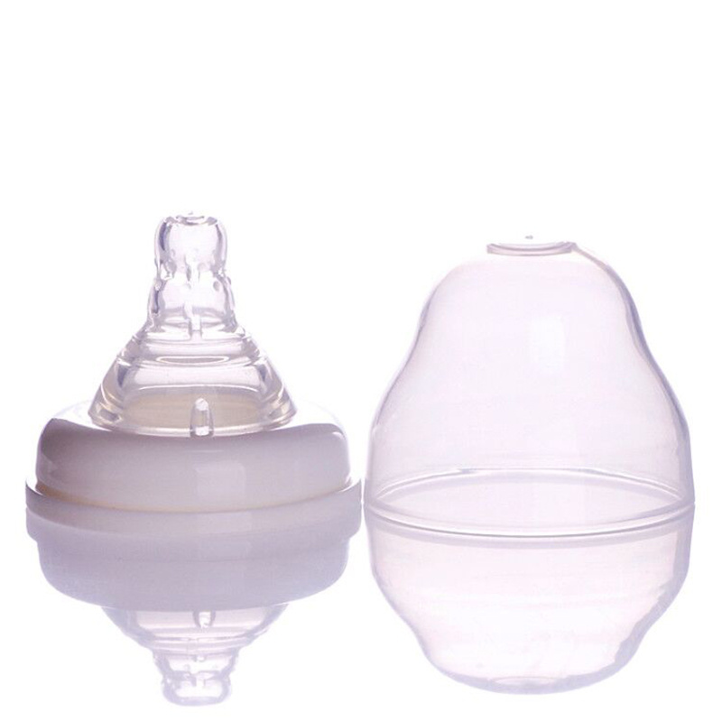 Manufacture High Quality 240ml/8oz Wide Neck Borosilicate Baby Glass Feeding Bottle With Silicone Nipple