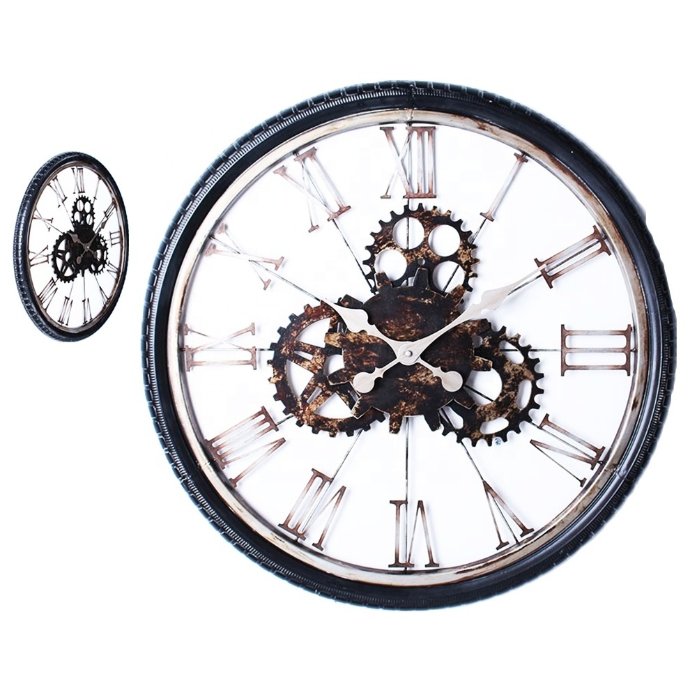 Best selling antique tinplate wall clock movement mechanism for home decor