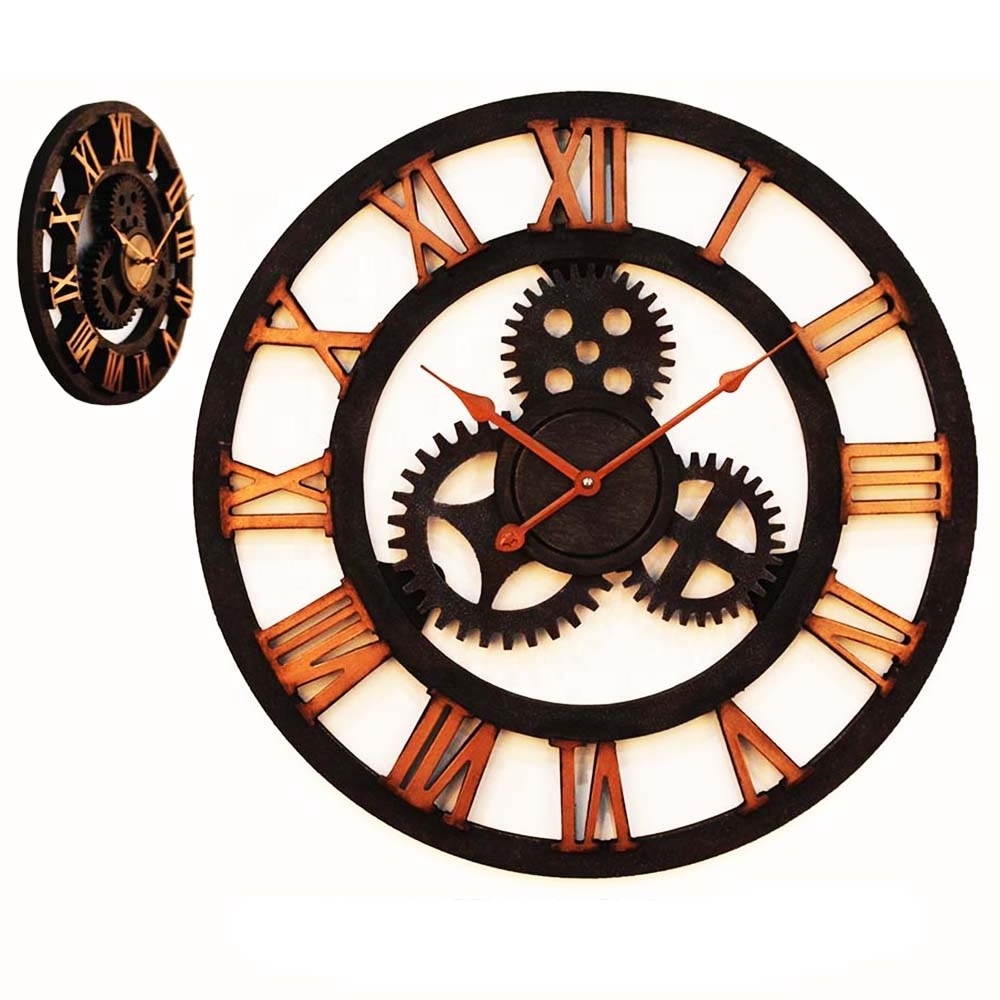 Best selling antique tinplate wall clock movement mechanism for home decor