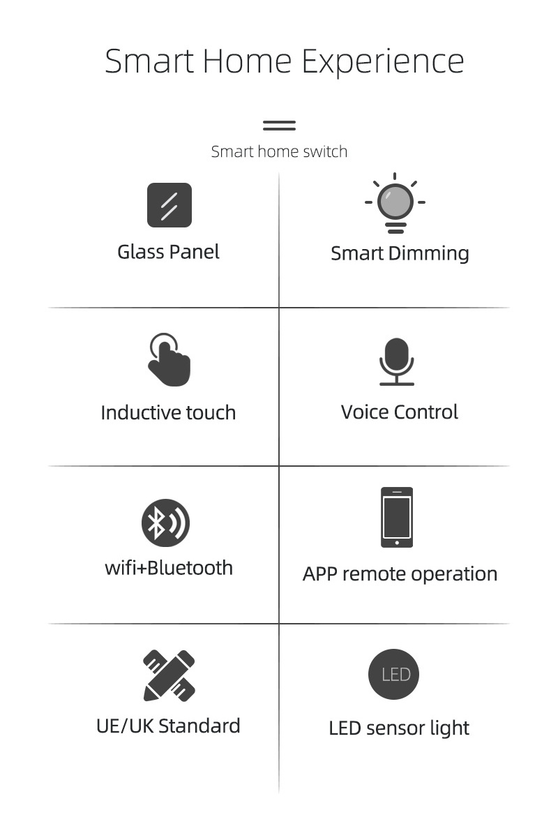 Custom Us Type Tuya 3 Gang 3way Lcd Interruptor Inteligente Smart Switches Wifi And Zigbee Light Switch