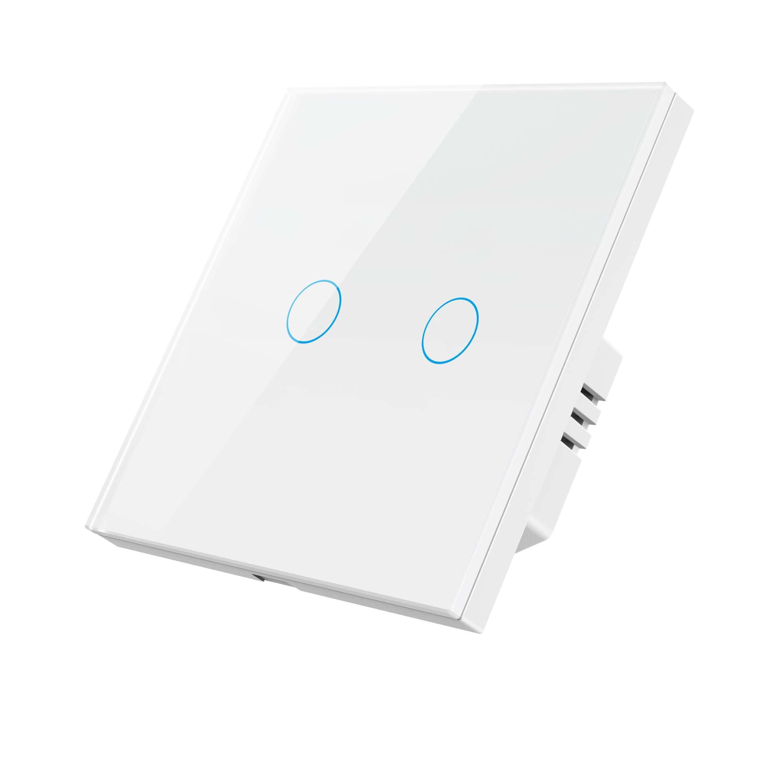 hot sale factory price Eu Uk 1/2 /3  Gang wireless switch light No Capacitive singla L+N smart switch dimmer wi-fi light