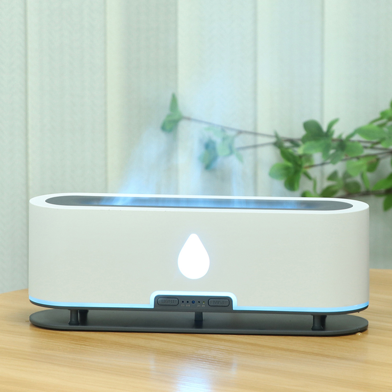 Popular Ultrasonic Flame Aroma Diffuser Atmosphere Lamp Essential Oil Fragrance Machine Desktop cool Humidifier Scent Dispenser