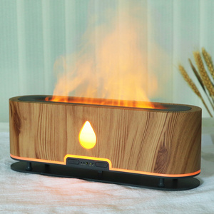 Popular Ultrasonic Flame Aroma Diffuser Atmosphere Lamp Essential Oil Fragrance Machine Desktop cool Humidifier Scent Dispenser