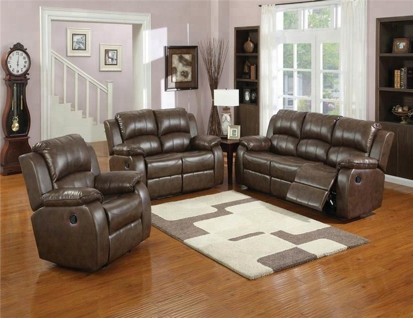 European style comfortable Living room home furniture recliner sofa set