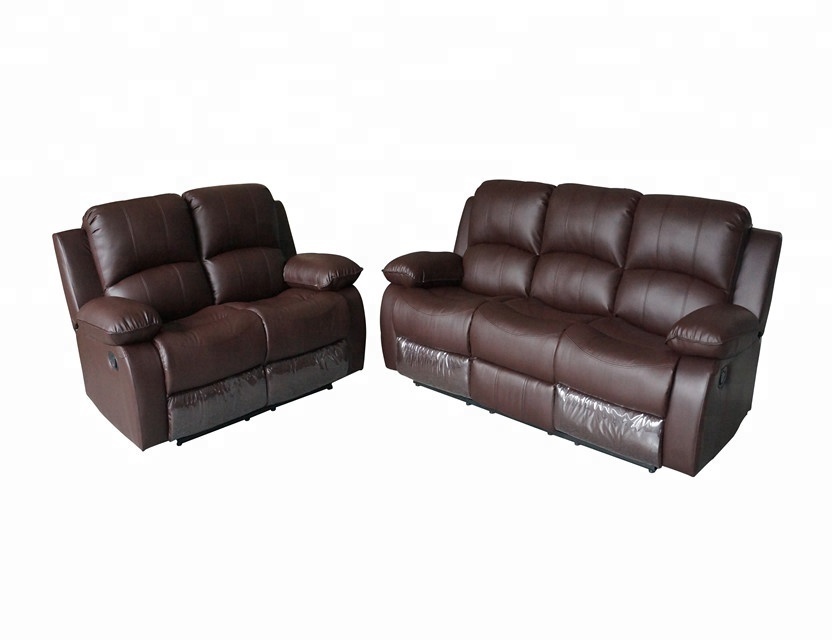 European style comfortable Living room home furniture recliner sofa set