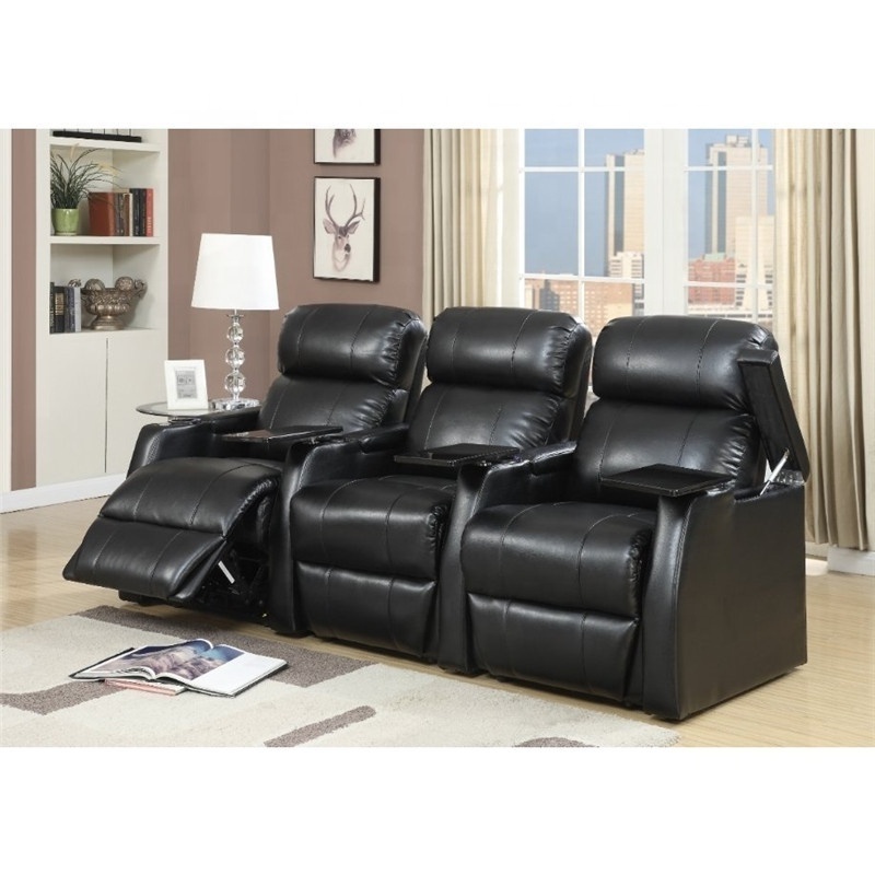 Best Selling Home Theater Recliner Sofa,Luxury leather electric cinema reclining sofa