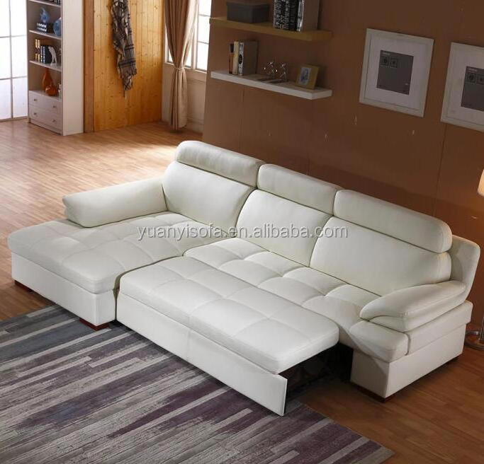 Best selling Multifunctional Corner Leather sleeper Sofa Bed with Storage YB3127