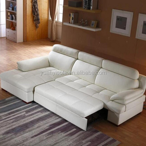 Best selling Multifunctional Corner Leather sleeper Sofa Bed with Storage YB3127