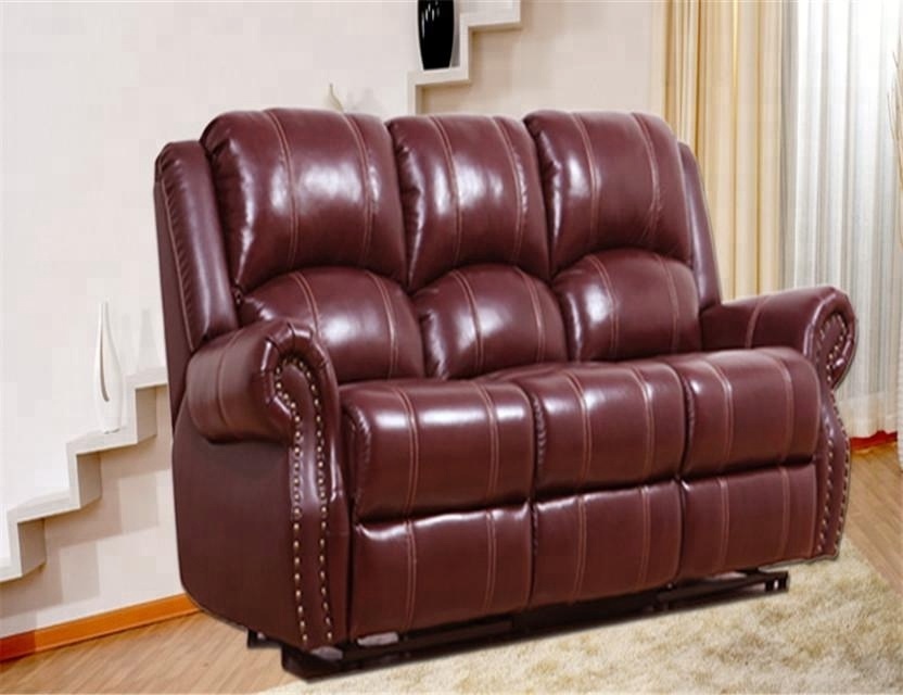 Classic italy Top grain leather sofa recliner Lazy boy reclining sofa