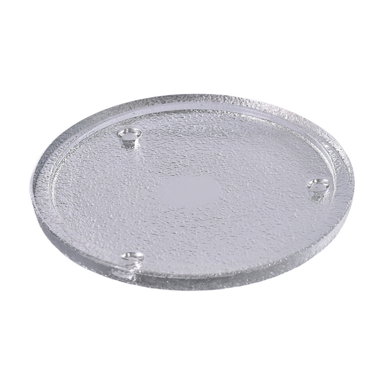 18cm High Quality Hotel Dining Clear Salad Glass Cutlery And Plates Clear For Dinner Wedding Decoration