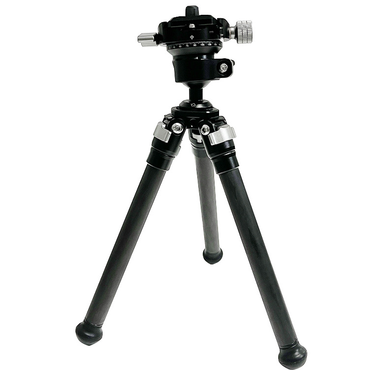 Custom Brand Carbon Fiber Tablet Tripod Stand Angle Adjustable 1/4