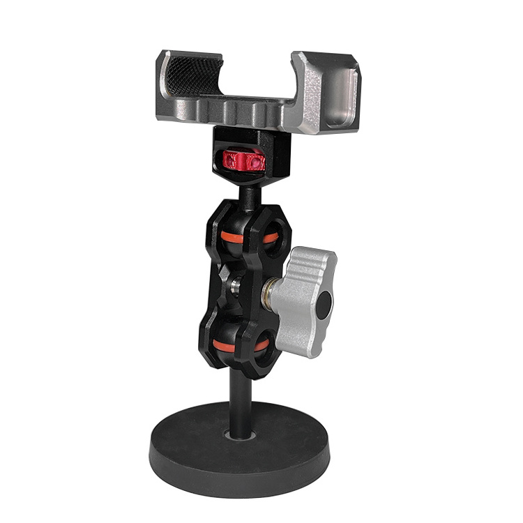 Custom Designed Aluminum Alloy Magnet Phone Mount 360 Rotation Magic Arm Phone Holder New for Camera Accessories